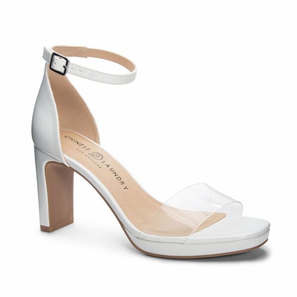 Timi Platform Sandal for Women in White | by Chinese Laundry