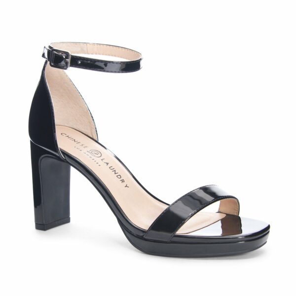 Tinie Platform Sandal for Women in Black | by Chinese Laundry