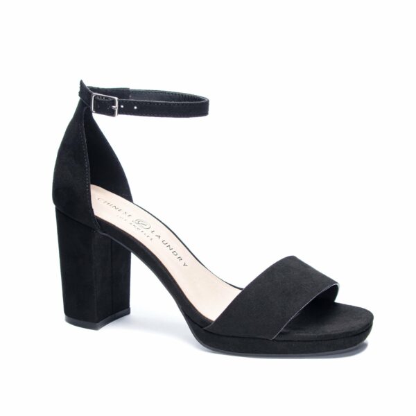 Teri Platform Sandal for Women in Black | by Chinese Laundry