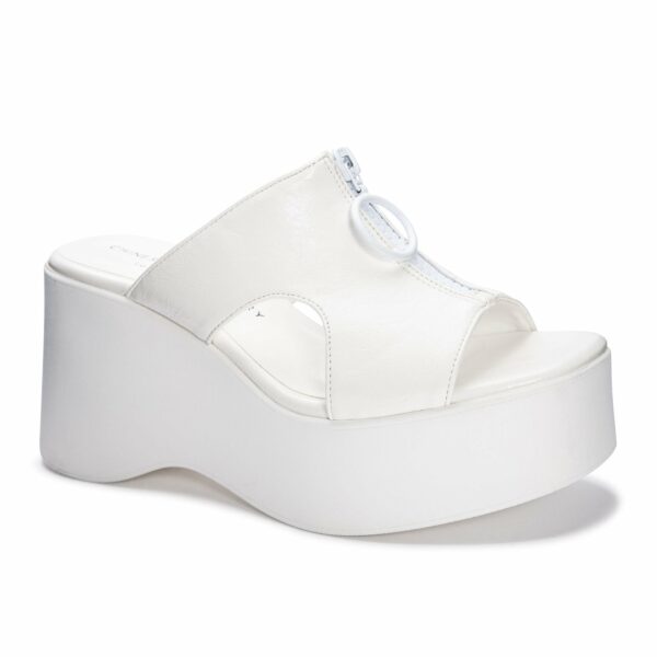 Taysha Platform Sandal for Women in White | by Chinese Laundry