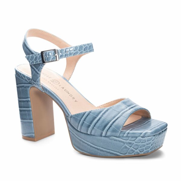 Teemara Platform Sandal for Women in Blue | by Chinese Laundry