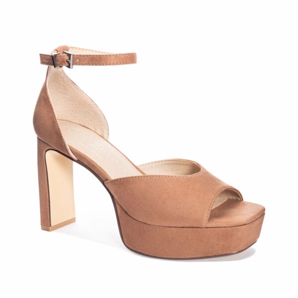 Tiana Platform Sandal for Women in Tan | by Chinese Laundry