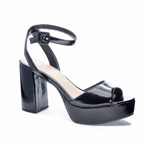 Theresa Platform Sandal for Women in Black | by Chinese Laundry