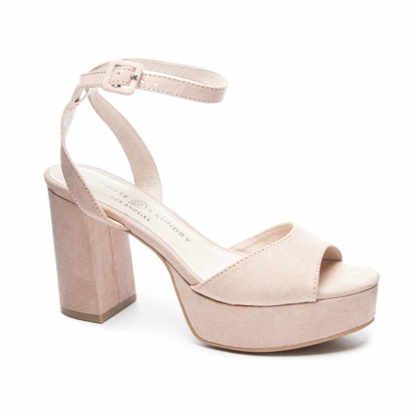 Theresa Platform Sandal for Women in Dark Nude | by Chinese Laundry