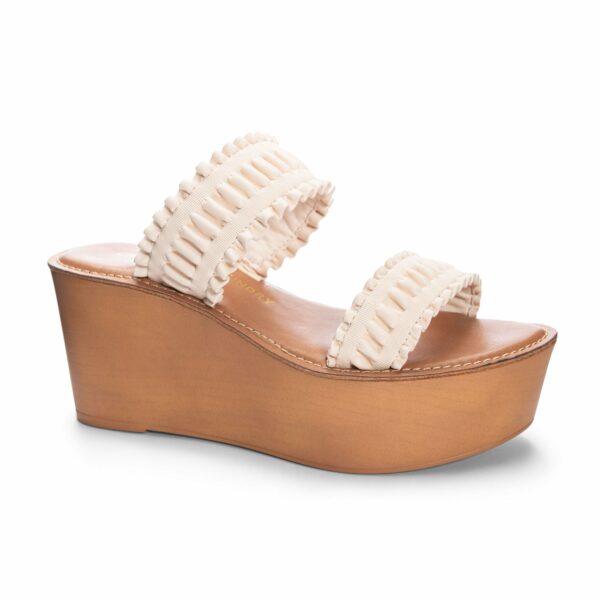 Windy Platform Wedge for Women in Cream | by Chinese Laundry