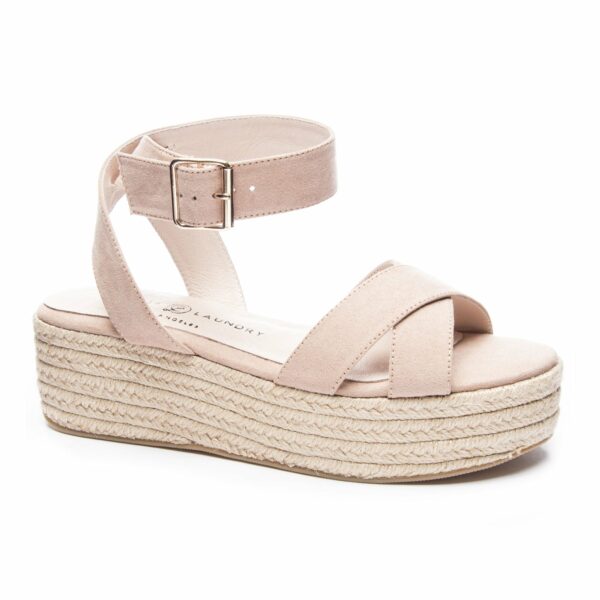 Zala Wedge Sandal for Women in Dark Nude | by Chinese Laundry