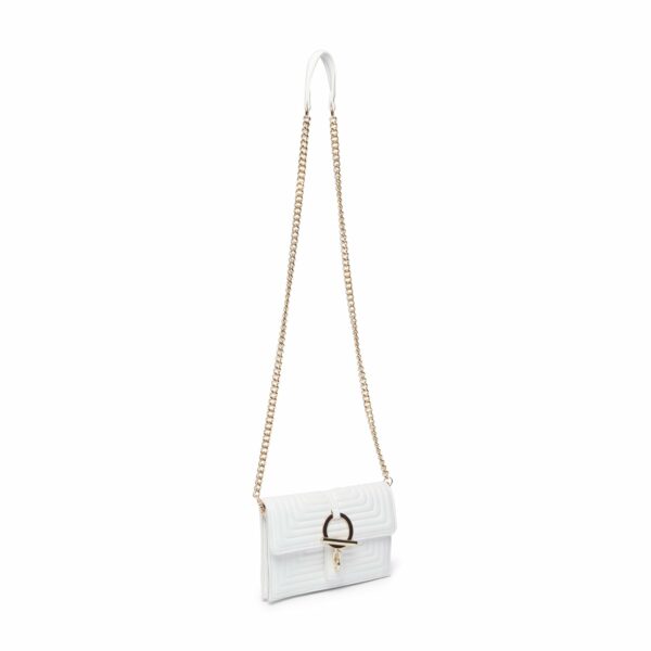 Paige Quilted Envelope Crossbody Hobo Bag for Women in White | by Chinese Laundry