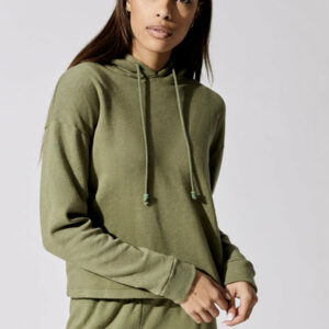 Donni Vintage Fleece Gem Hoodie - Basil With Jade
