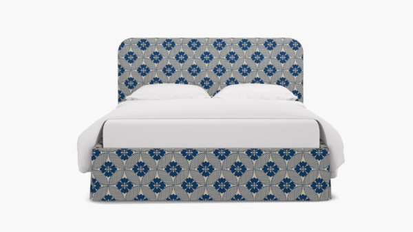 The Inside | Skirted Platform Bed | Bright Navy Solaire