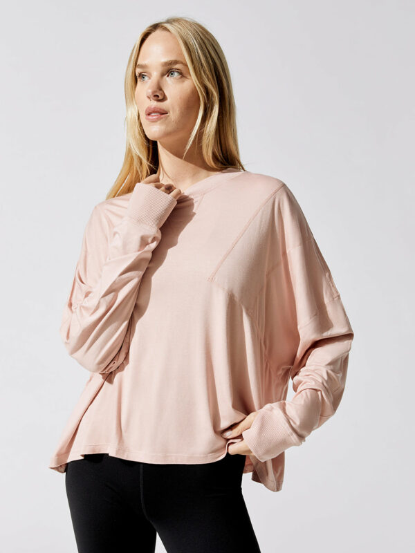 FP Movement By Free People Runner Up Long Sleeve Layer - Shell Pink
