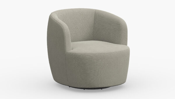 The Inside | Tub Swivel Chair | Putty Linen