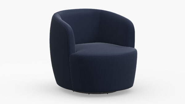 The Inside | Tub Swivel Chair | Navy Velvet