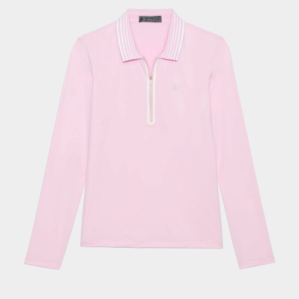 G/FORE Featherweight Zip Polo - Lilac