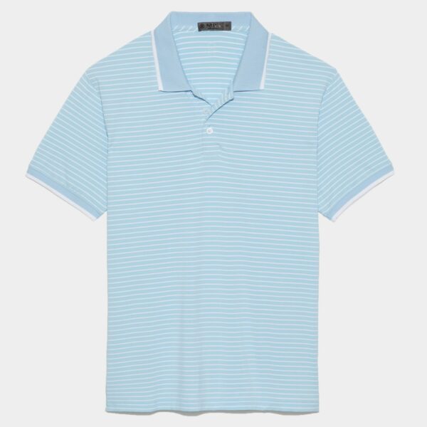 G/FORE Perforated Stripe Polo - Baja