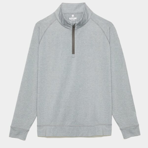 G/FORE Luxe Staple Mid Pullover - Heather Grey