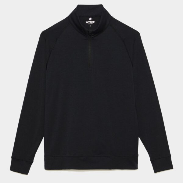 G/FORE Luxe Staple Mid Pullover - Onyx