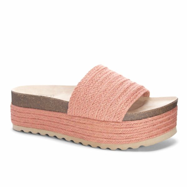 Palm Desert Casual Wedge for Women in Coral | by Dirty Laundry