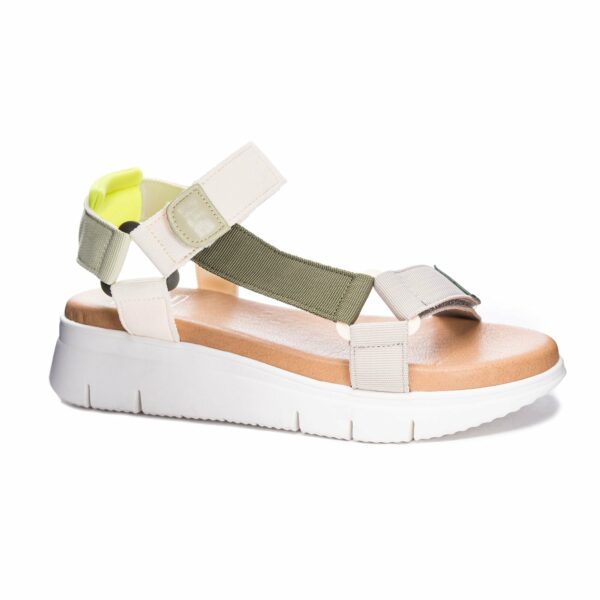 Qwest Sport Sandal for Women in Green | by Dirty Laundry