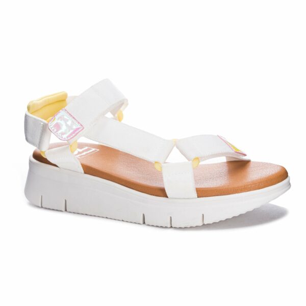 Qwest Sport Sandal for Women in White | by Dirty Laundry