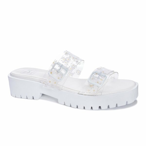 Riske Casual Sandal for Women in Clear | by Dirty Laundry