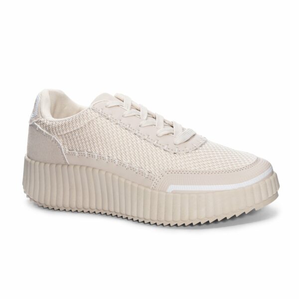 Spirited Mesh Sneaker for Women in Cream | by Dirty Laundry