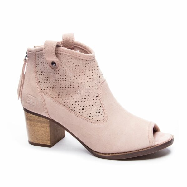 Trixie Split Suede Bootie for Women in Vintage Rose | by Dirty Laundry