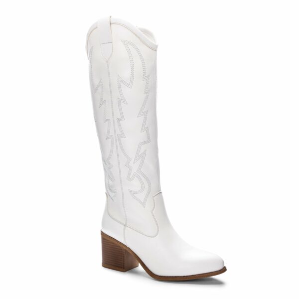 Upwind Western Boot for Women in White | by Dirty Laundry