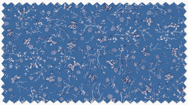 The Inside | Fabric By The Yard | Quilting Cotton | Blue Mariposa