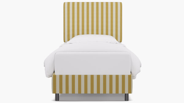 The Inside | Square Back Bed | Citrine Cabana Stripe