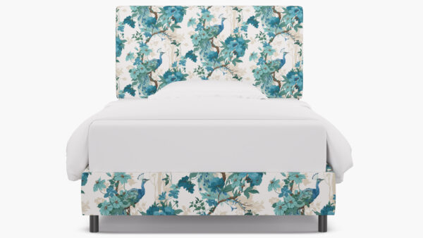 The Inside | Square Back Bed | Turquoise Peacock Park