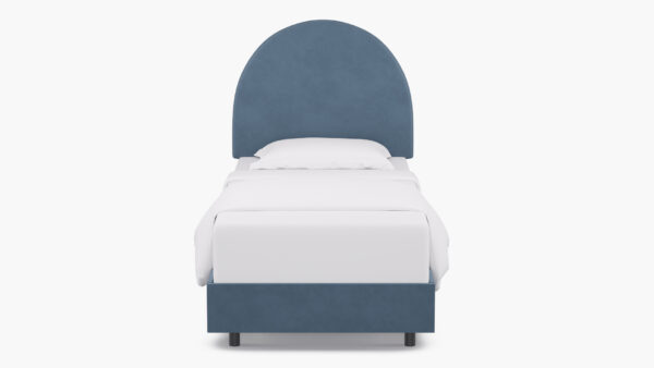 The Inside | Arched Back Bed | Ocean Velvet