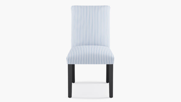 The Inside | Classic Dining Chair | Cornflower Classic Ticking Stripe