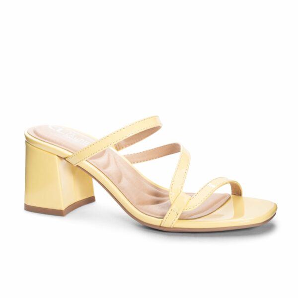 Blaine Block Heel Sandal for Women in Light Yellow | Cl By Laundry