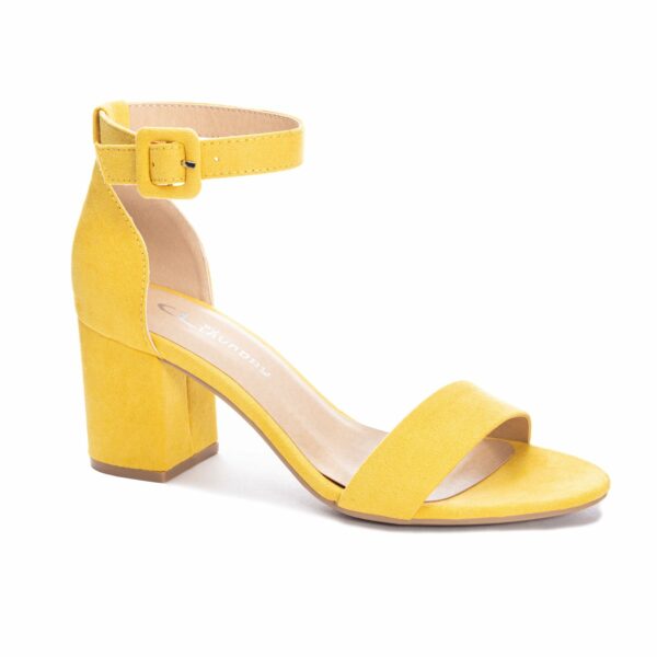 Jody Block Heel Sandal for Women in Light Yellow | Cl By Laundry