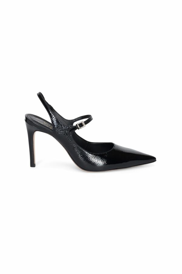 Vicenza Calcados Verniz Patent Slingback Pump / Black