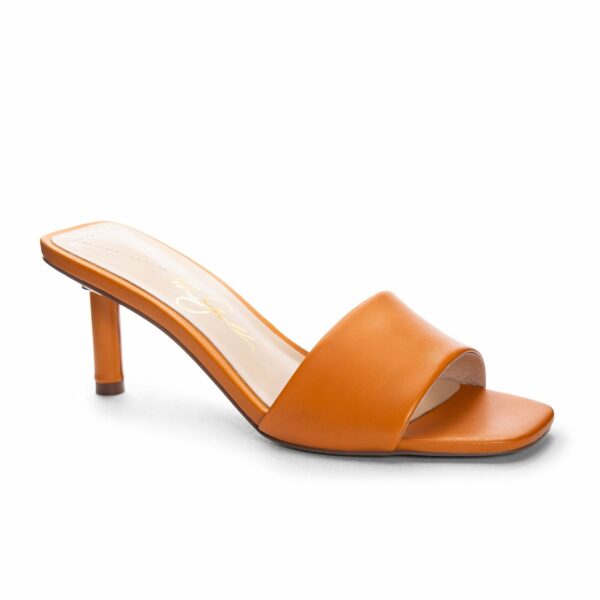 Lilith Slide Sandal for Women in Orange | by 42 Gold