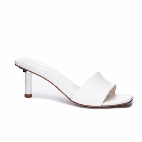 Lilith Slide Sandal for Women in White | by 42 Gold