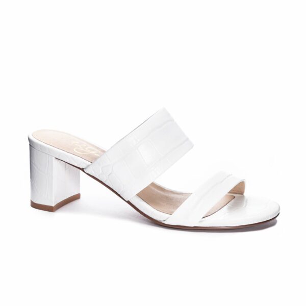 Liya Croco Casual Sandal for Women in White | by 42 Gold