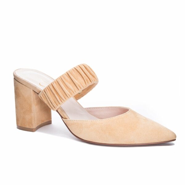 Orbit Mule Pump for Women in Natural | by 42 Gold