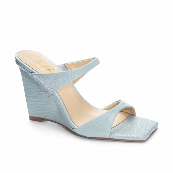 Omira Dress Wedge for Women in Blue | by 42 Gold