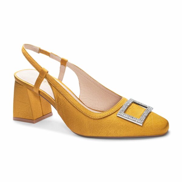 Zilina Dress Sling Back for Women in Yellow | by 42 Gold