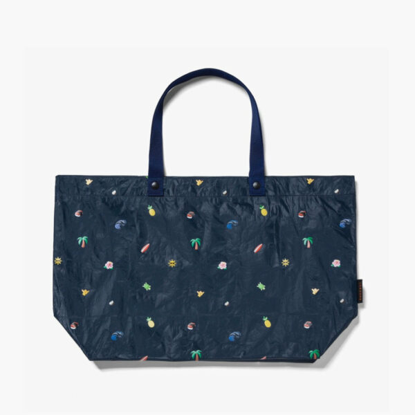 Lo & Sons | The Del Mar Packable Tote Large - Tyvek - Navy Hawaii Emoji