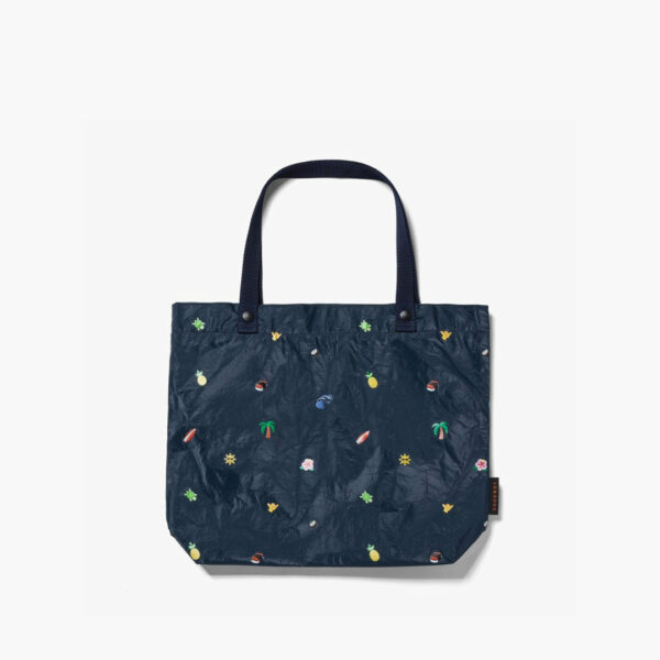 Lo & Sons | The Del Mar Packable Tote Small - Tyvek - Navy Hawaii Emoji