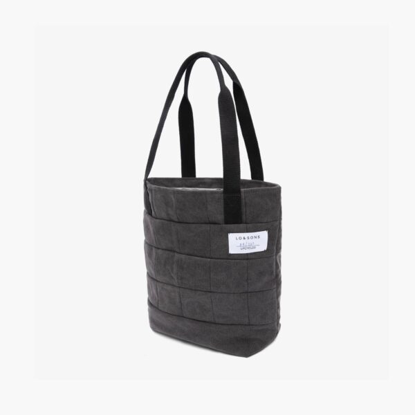 Lo & Sons | Rockwood Upcycled Patchwork Tote - Canvas - Midnight Ash / Wave