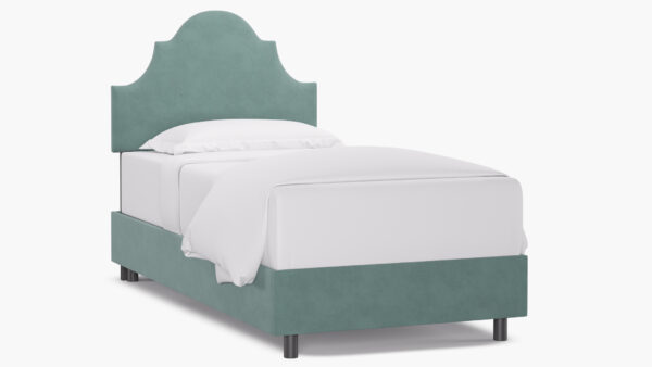 The Inside | Regency Bed | Aqua Velvet