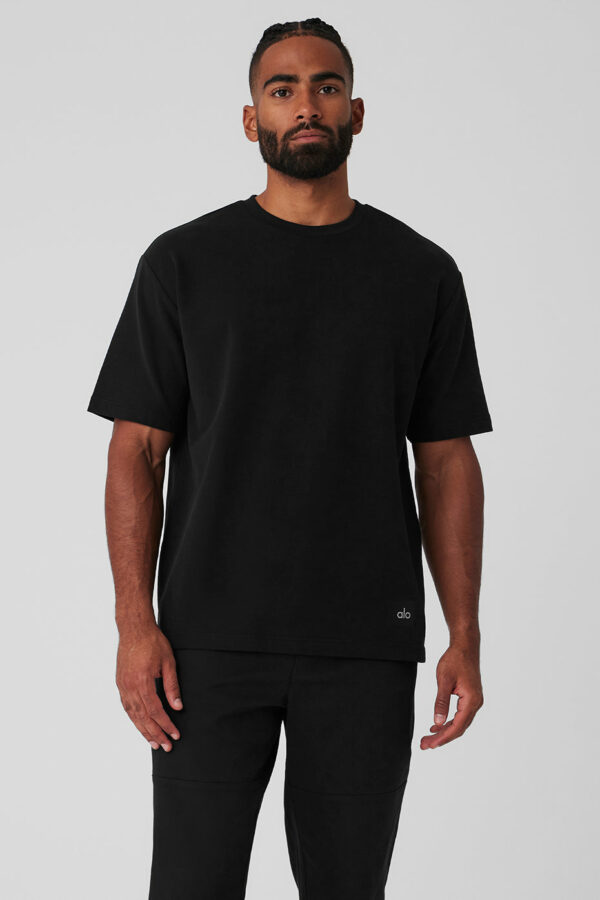 Alo Yoga | Double Take Short Sleeve Top in Black