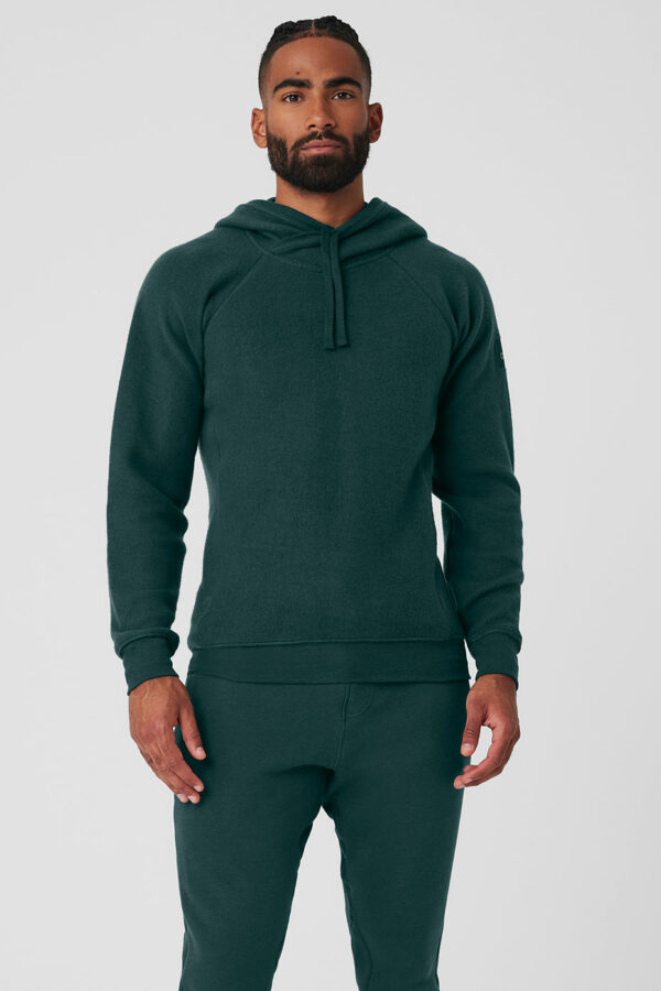 Alo Yoga | The Triumph Hoodie in Midnight Green