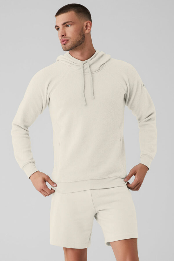 Alo Yoga | The Triumph Hoodie in Bone Beige