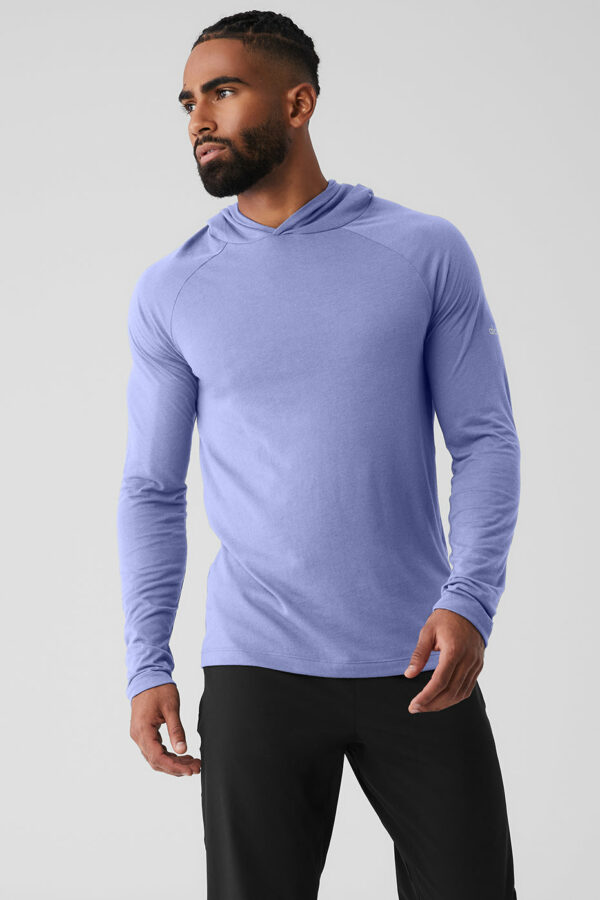 Alo Yoga | Core Hooded Runner Hoodie in Infinity Blue