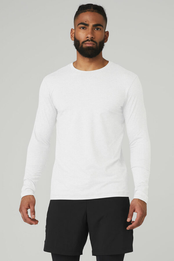 Alo Yoga | Conquer Reform Crewneck Long Sleeve Top in White